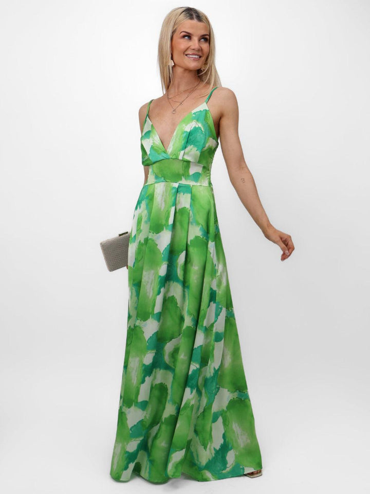 Kate & Pippa Lola Maxi Dress In Green-Nicola Ross