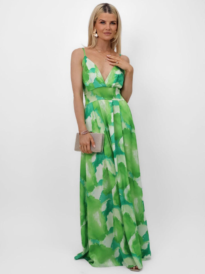 Kate & Pippa Lola Maxi Dress In Green-Nicola Ross