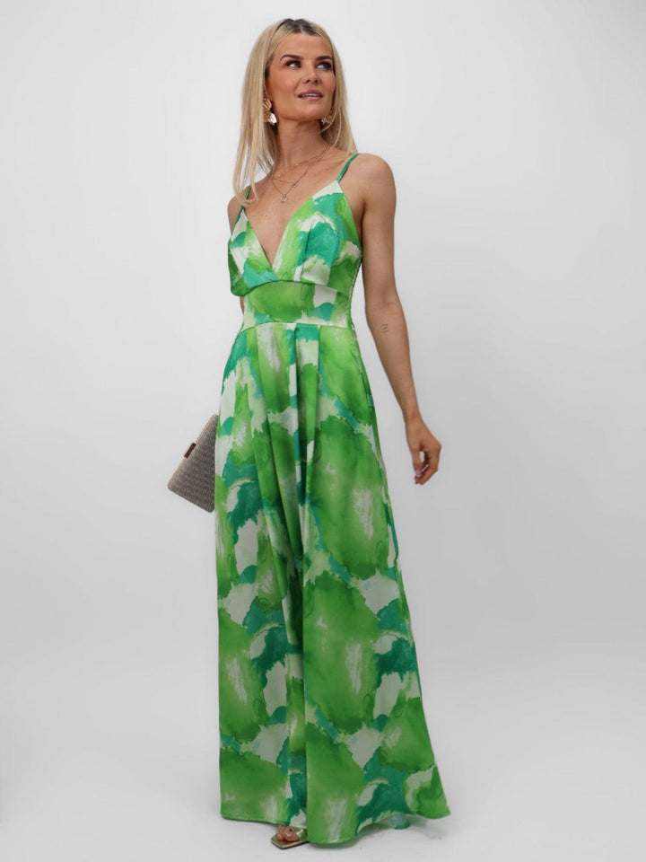 Kate & Pippa Lola Maxi Dress In Green-Nicola Ross