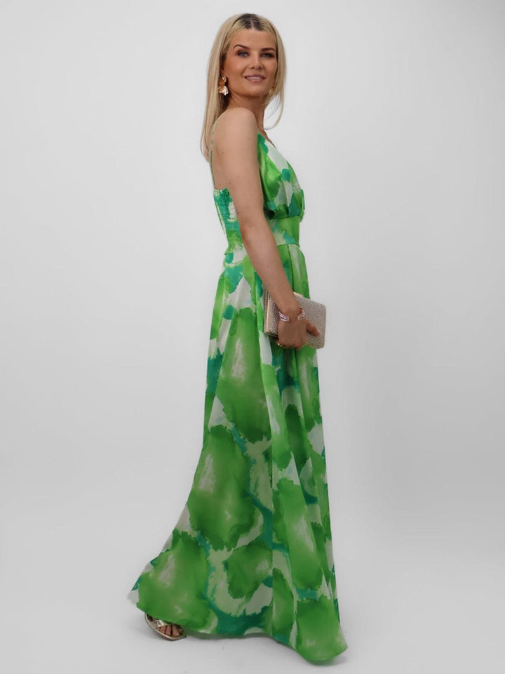 Kate & Pippa Lola Maxi Dress In Green-Nicola Ross