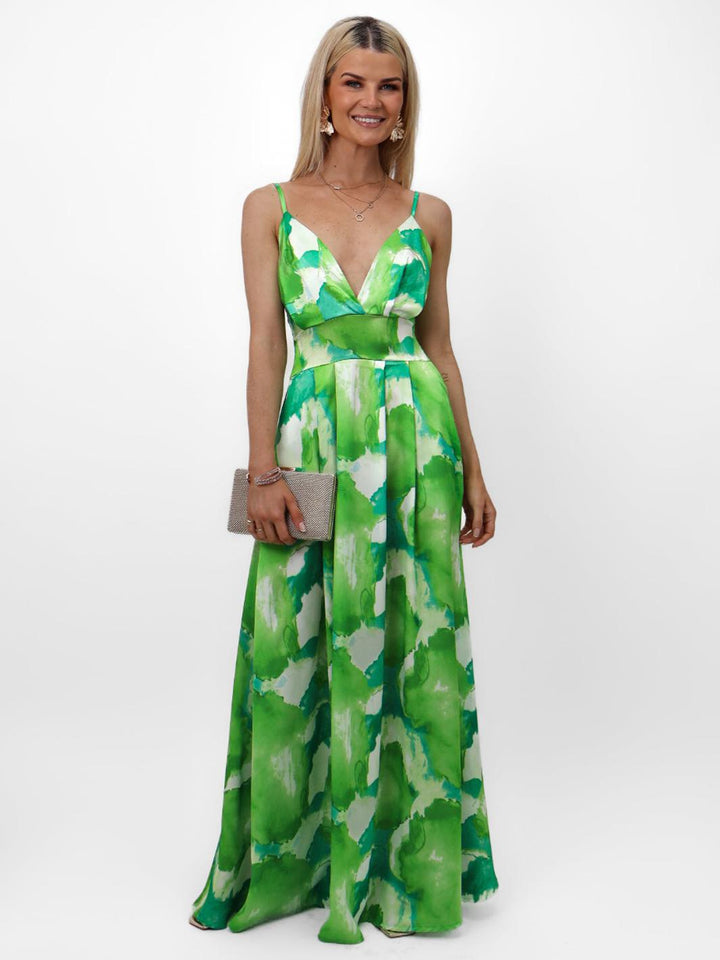 Kate & Pippa Lola Maxi Dress In Green-Nicola Ross