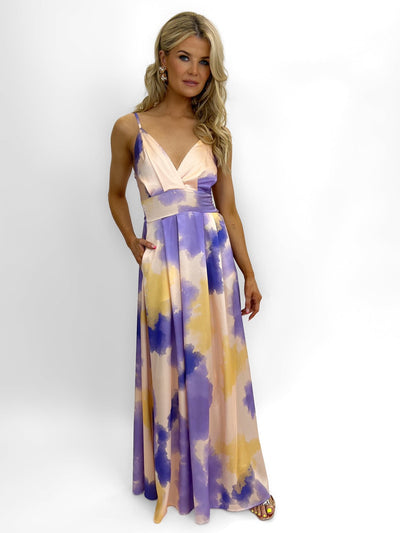 Kate & Pippa Lola Maxi Dress In Purple-Nicola Ross