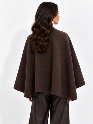 Kate & Pippa Lucia Wrap Knit In Brown-Nicola Ross