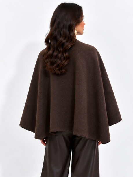 Kate & Pippa Lucia Wrap Knit In Brown-Nicola Ross