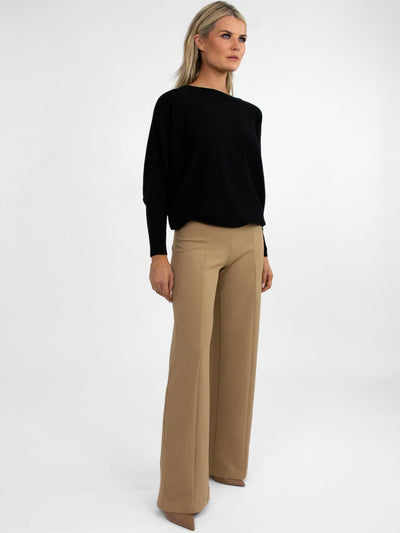 Kate & Pippa Lulu High Waist Trousers In Beige-Nicola Ross