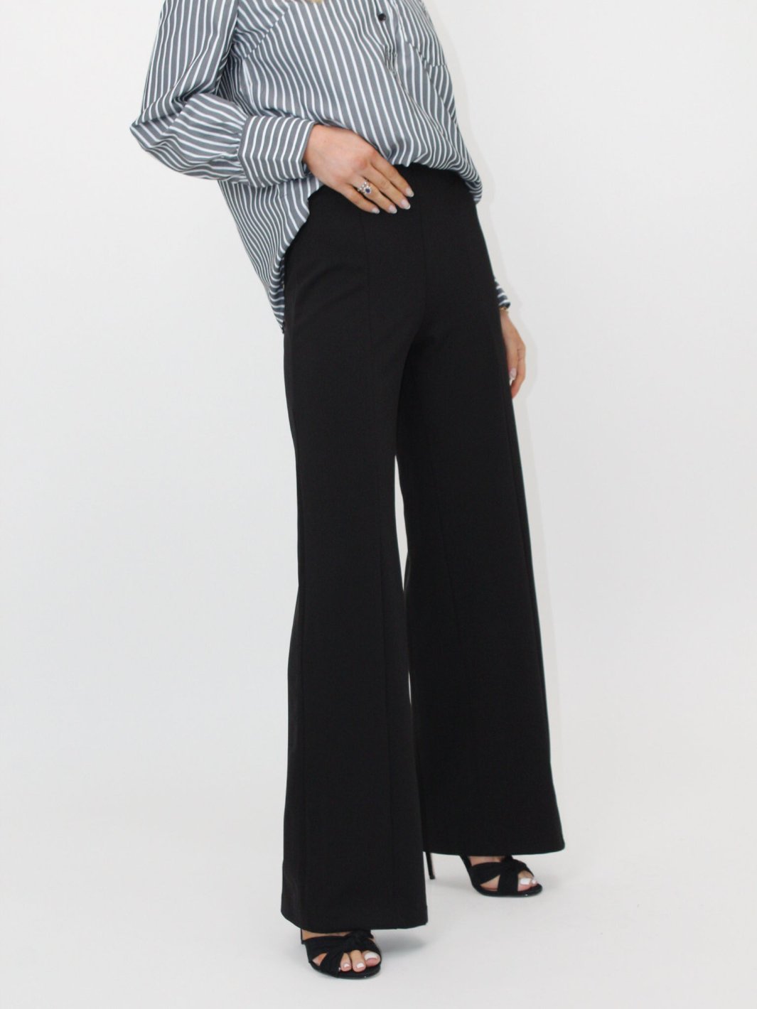 Kate & Pippa Lulu High Waist Trousers In Black-Nicola Ross