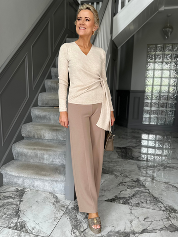 Kate & Pippa Lulu High Waist Trousers In Mocha-Nicola Ross
