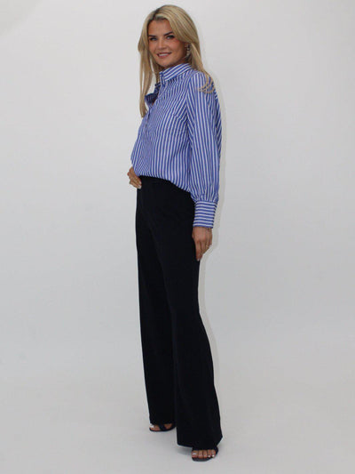 Kate & Pippa Lulu High Waist Trousers In Navy-Nicola Ross