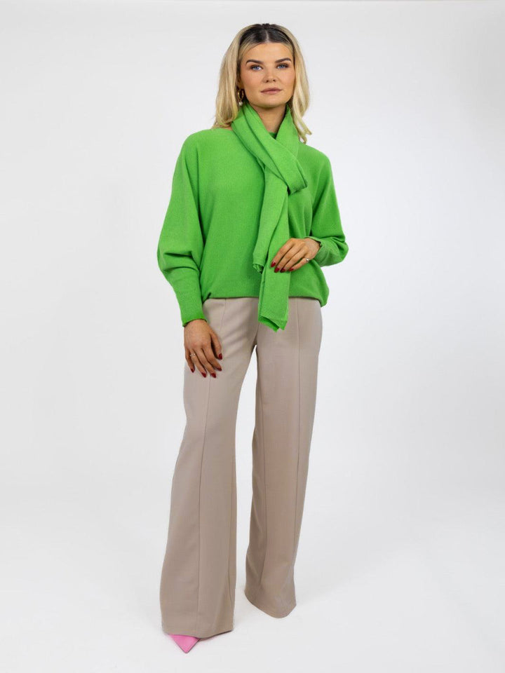 Kate & Pippa Lulu High Waist Trousers In Stone-Nicola Ross