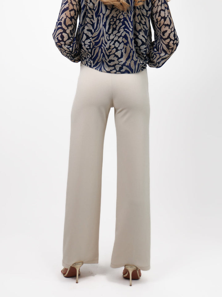 Kate & Pippa Lulu High Waist Trousers In Vanilla-Nicola Ross
