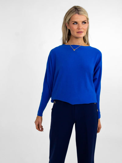 Kate & Pippa Milano Batwing Knit In Blue-Nicola Ross