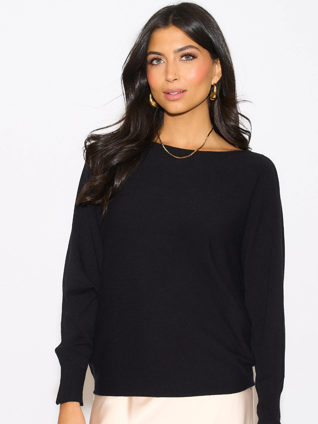 Kate & Pippa Milano Knit Jumper In Black-Nicola Ross