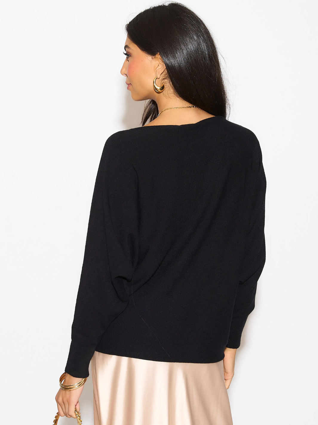 Kate & Pippa Milano Knit Jumper In Black-Nicola Ross