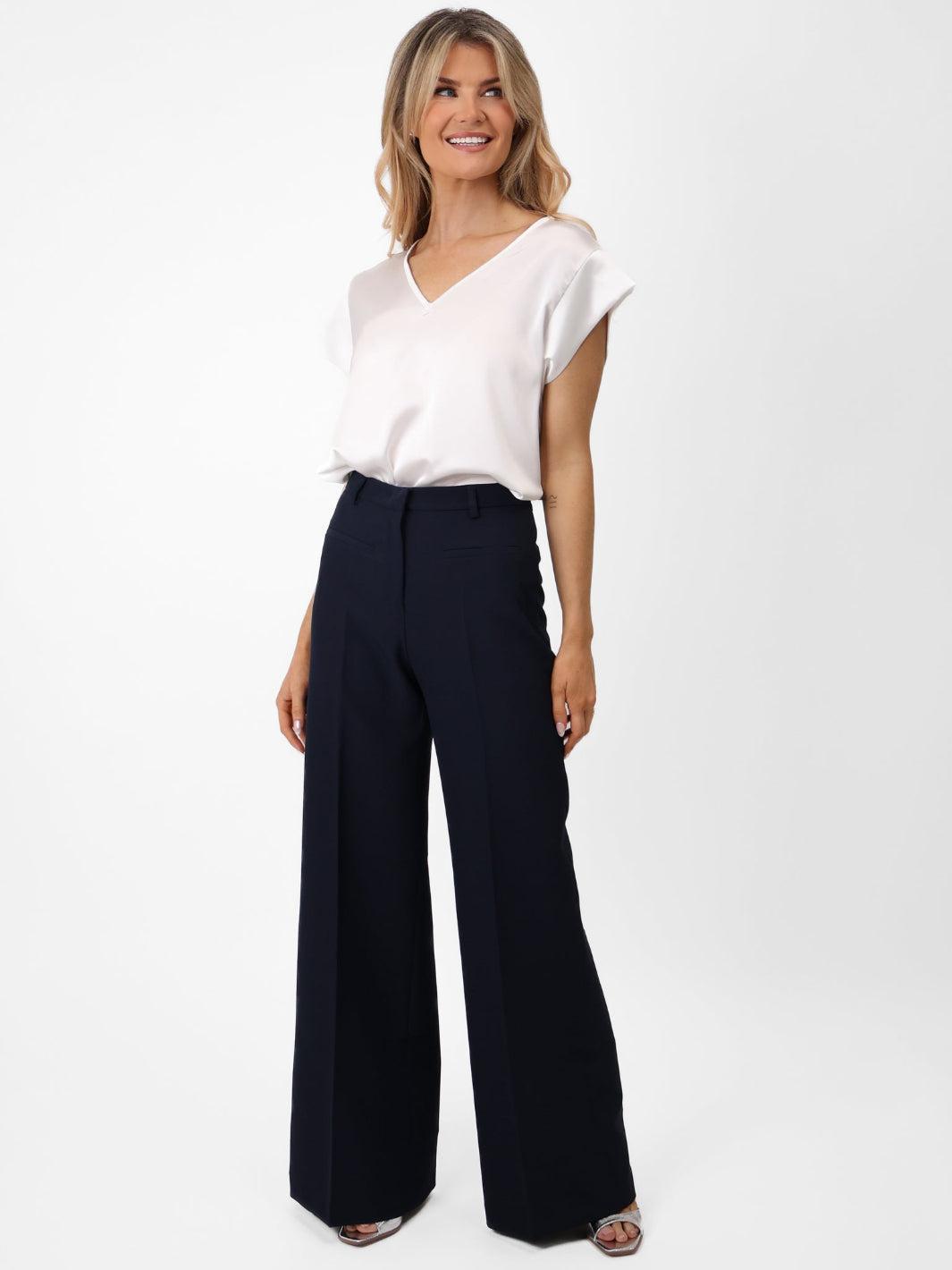 Kate & Pippa Napoli Trousers In Navy-Nicola Ross