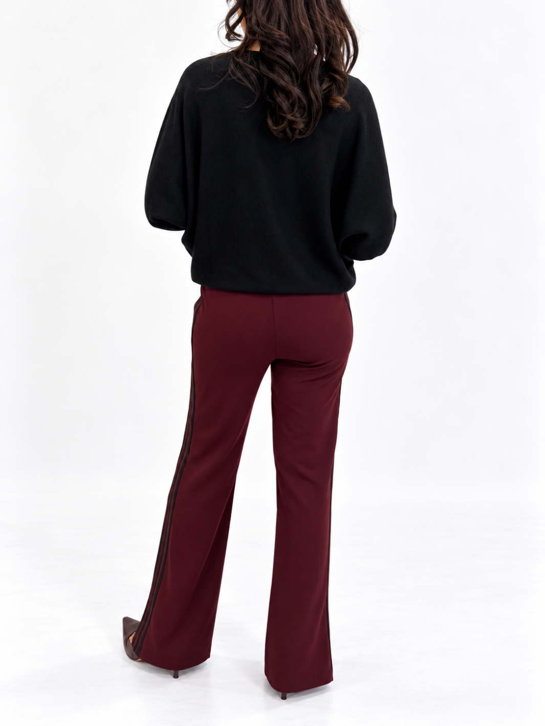 Kate & Pippa Nicks Stripe Trousers In Mulberry-Nicola Ross