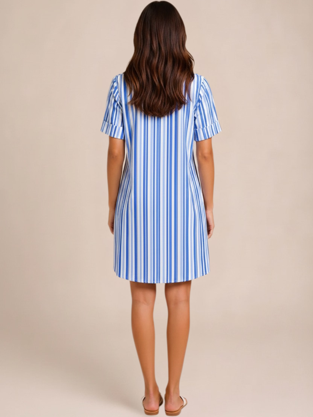 Kate & Pippa Nikki Mini Dress In Blue-Nicola Ross