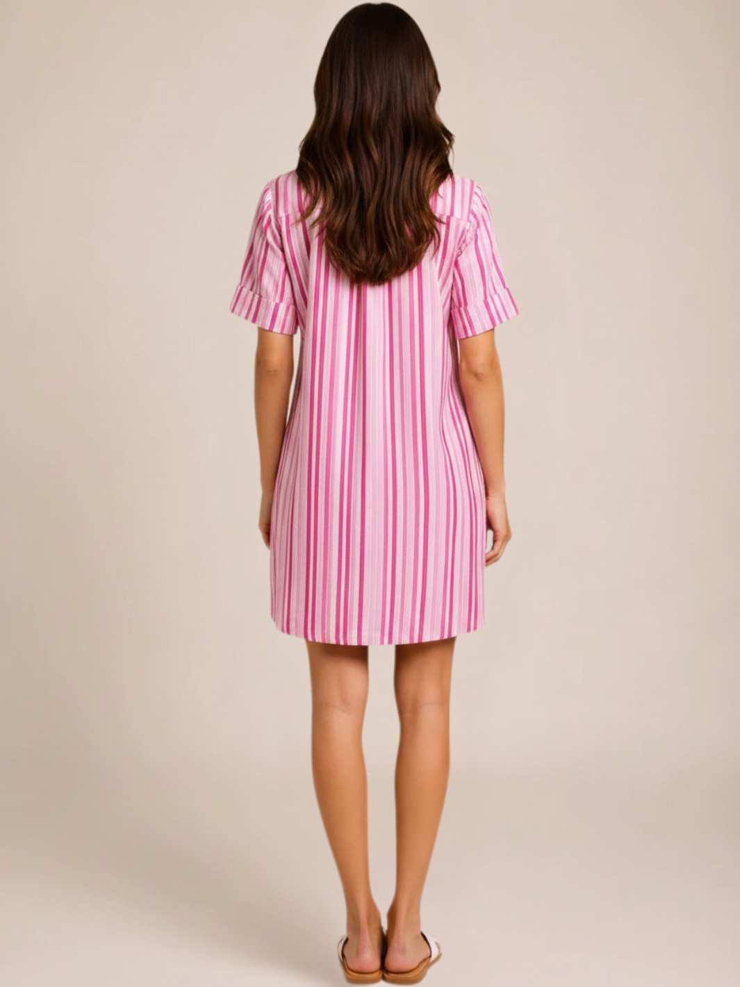 Kate & Pippa Nikki Mini Dress In Pink-Nicola Ross