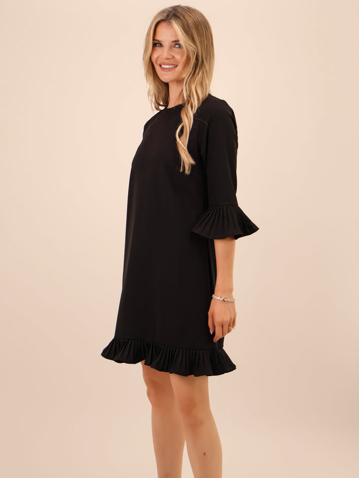 Kate & Pippa Olivia Mini Dress In Black-Nicola Ross