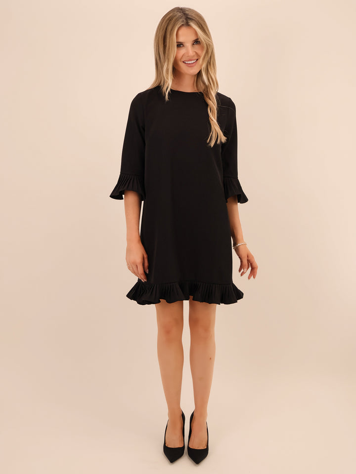 Kate & Pippa Olivia Mini Dress In Black-Nicola Ross