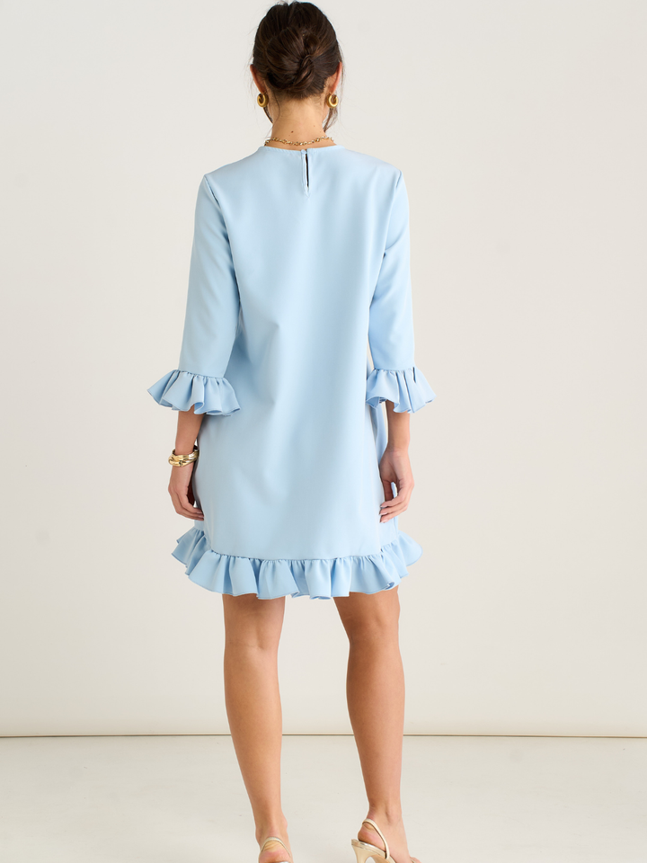 Kate & Pippa Olivia Mini Dress In Blue – Nicola Ross