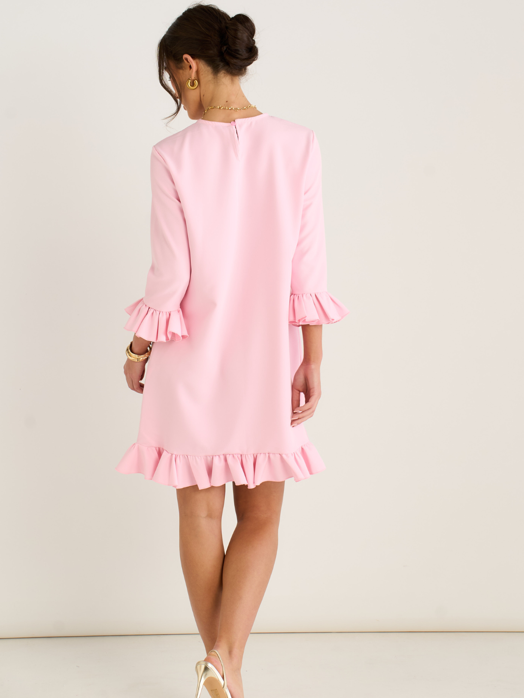 Kate & Pippa Olivia Mini Dress In Pink-Occasion Wear-Guest of the wedding-Nicola Ross