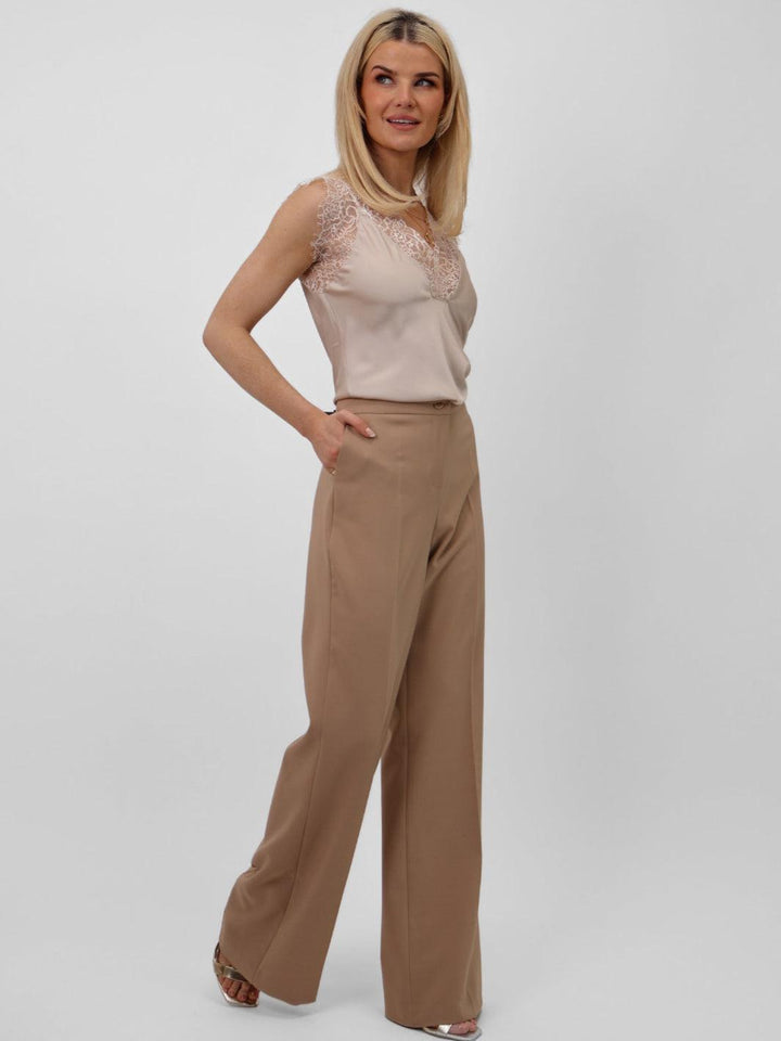 Kate & Pippa Palermo Trousers In Tan-Nicola Ross