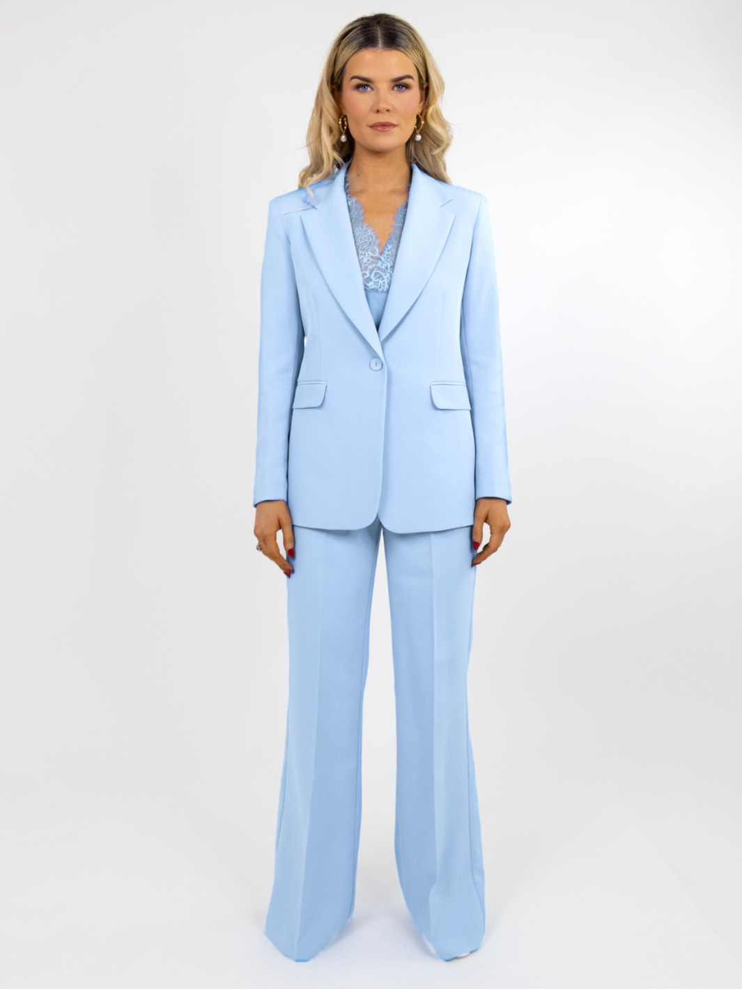Kate & Pippa Palermo Trousers In Blue-Nicola Ross