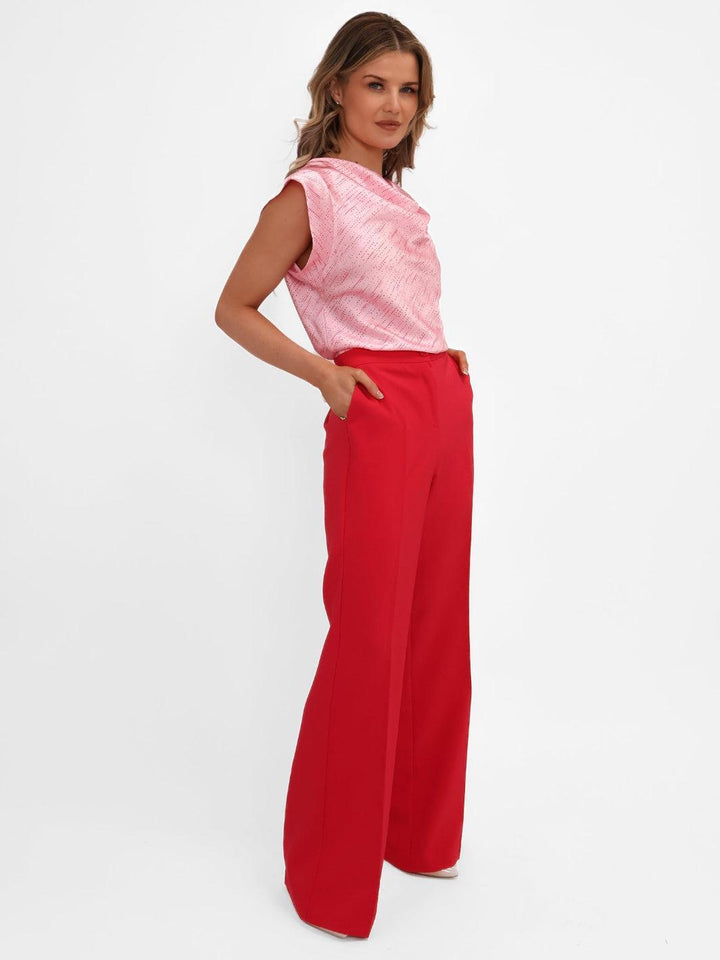 Kate & Pippa Palermo Trousers In Coral-Nicola Ross