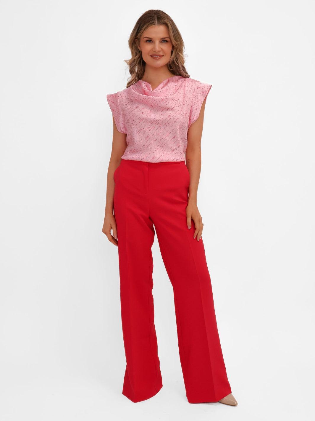 Kate & Pippa Palermo Trousers In Coral-Nicola Ross