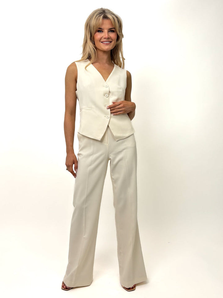 Kate & Pippa Palermo Trousers In Cream-Nicola Ross