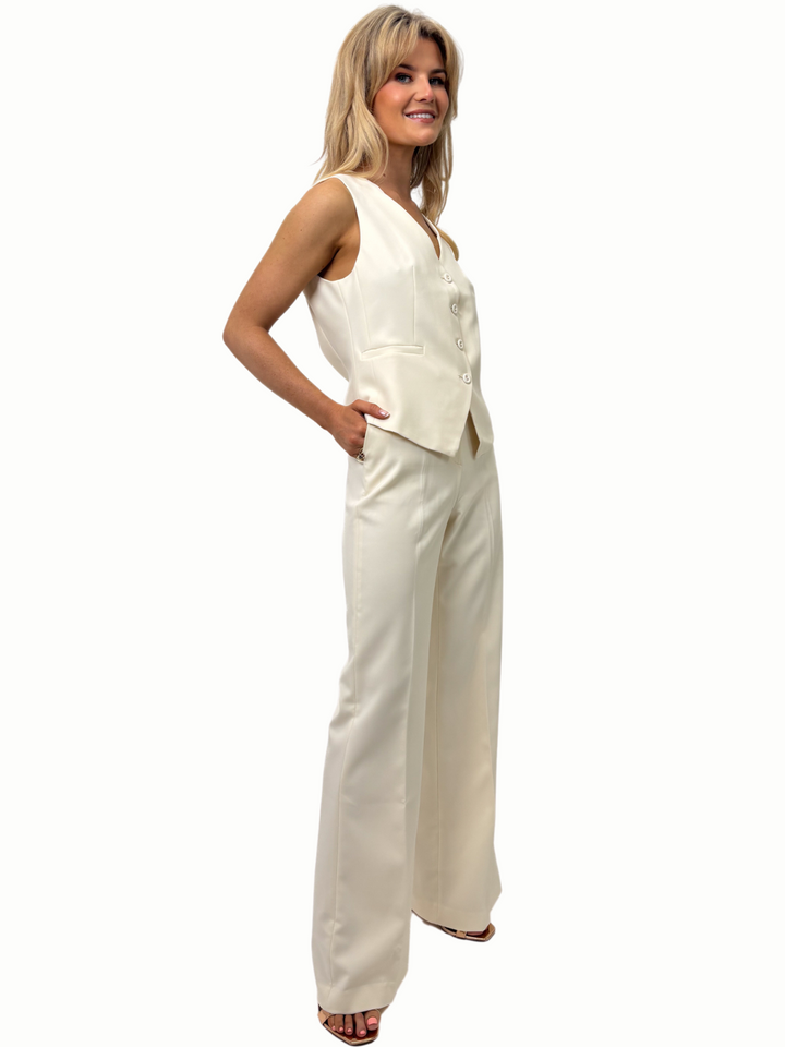 Kate & Pippa Palermo Trousers In Cream-Nicola Ross