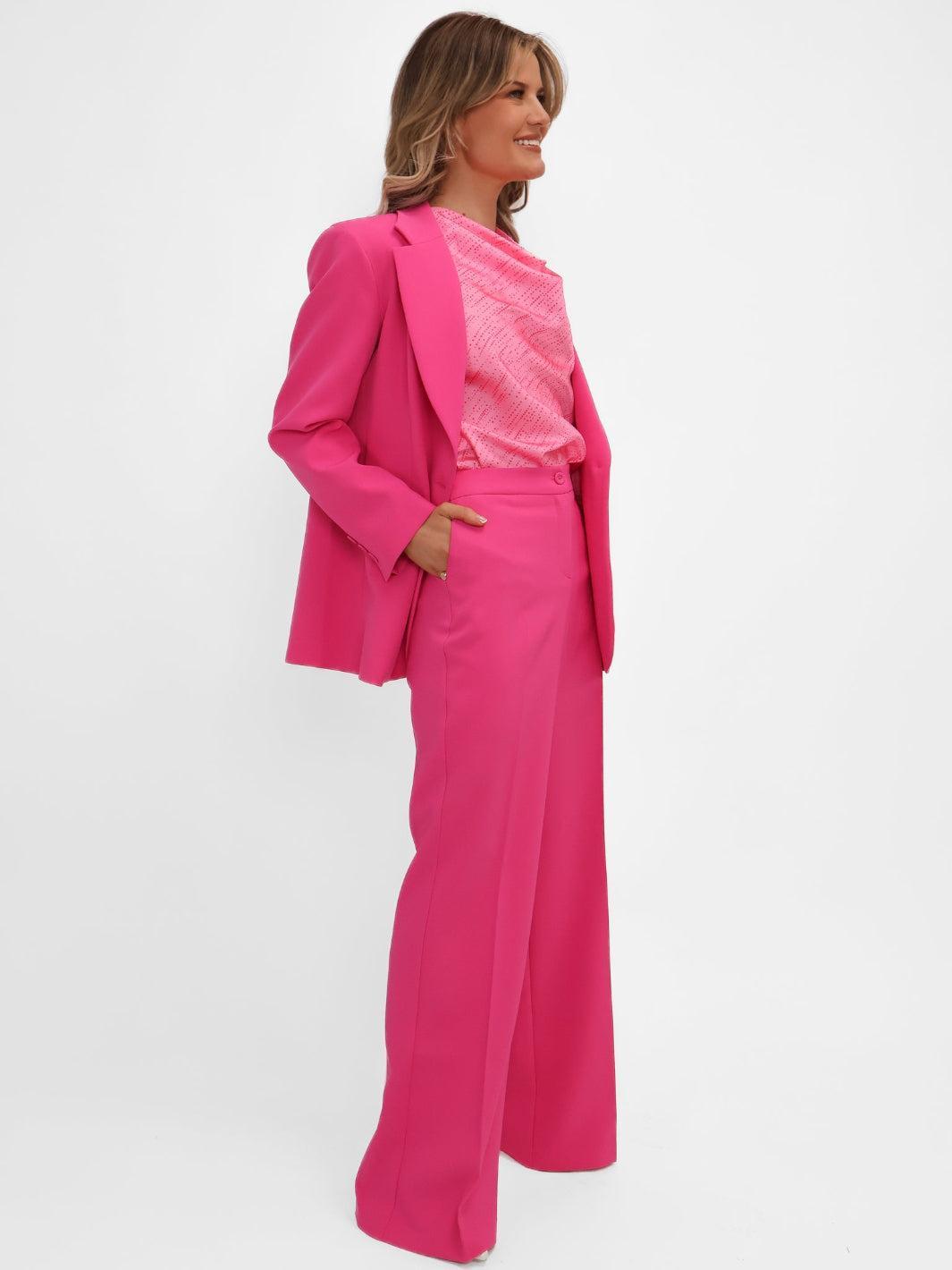 Kate & Pippa Palermo Trousers In Fuchsia Pink-Nicola Ross