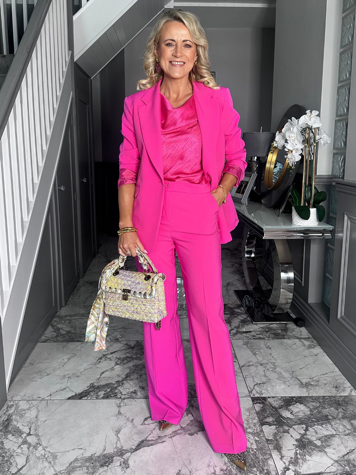 Kate & Pippa Palermo Trousers In Fuchsia Pink-Nicola Ross