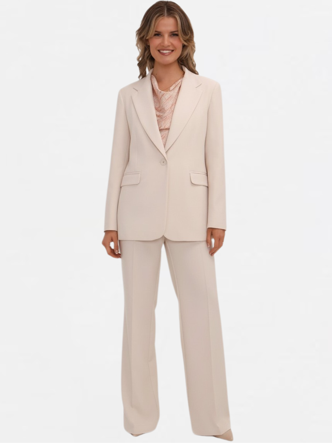 Kate & Pippa Palermo Trousers In Light Beige-Nicola Ross