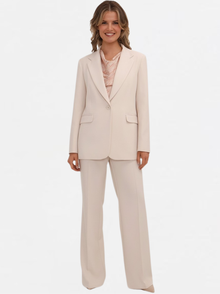 Kate & Pippa Palermo Trousers In Light Beige-Nicola Ross