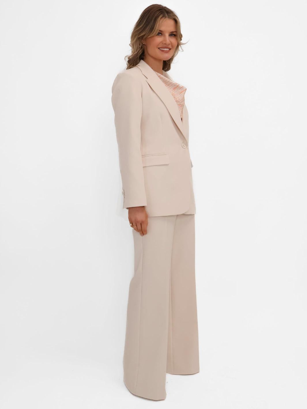 Kate & Pippa Palermo Trousers In Light Beige-Nicola Ross