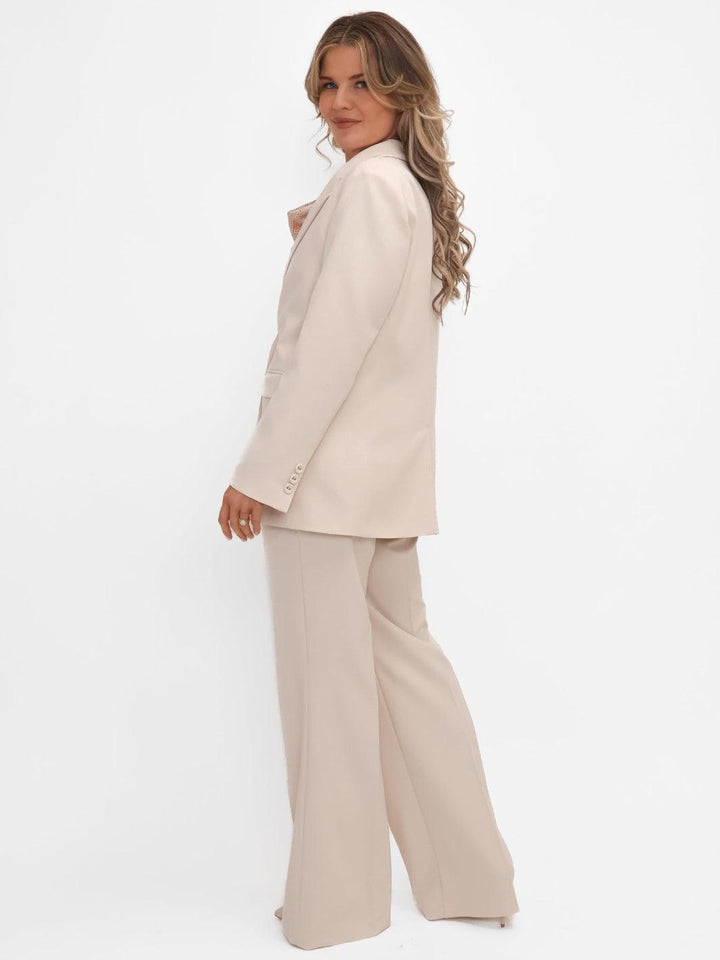 Kate & Pippa Palermo Trousers In Light Beige-Nicola Ross