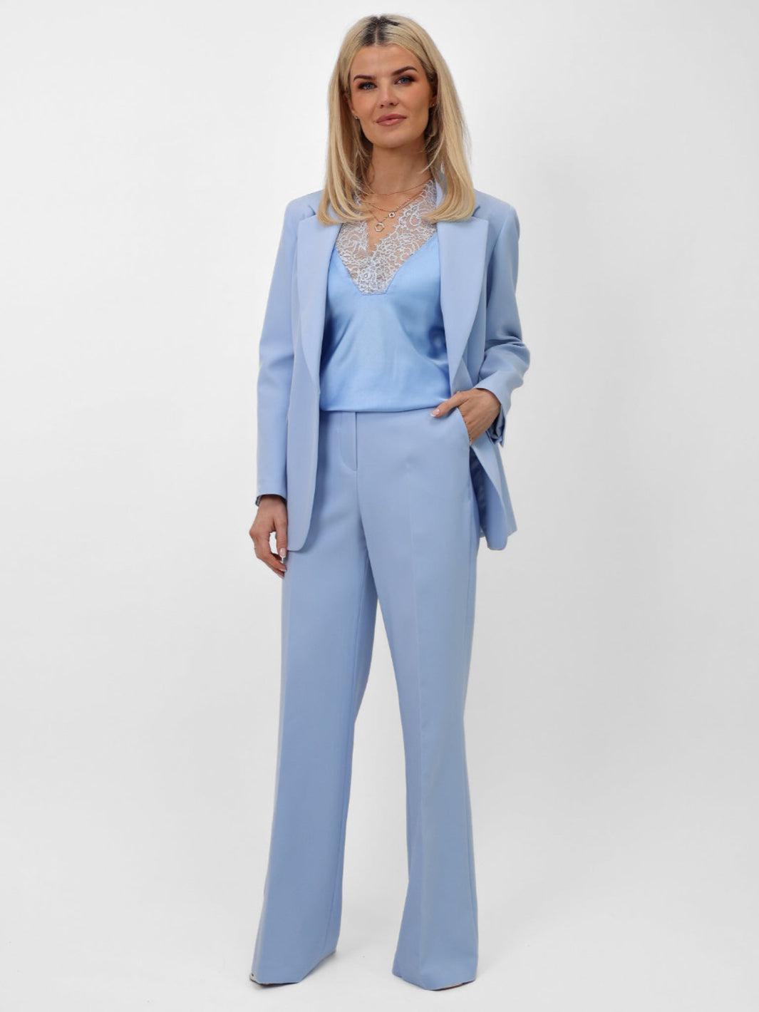 Kate & Pippa Palermo Trousers In Sky Blue-Nicola Ross