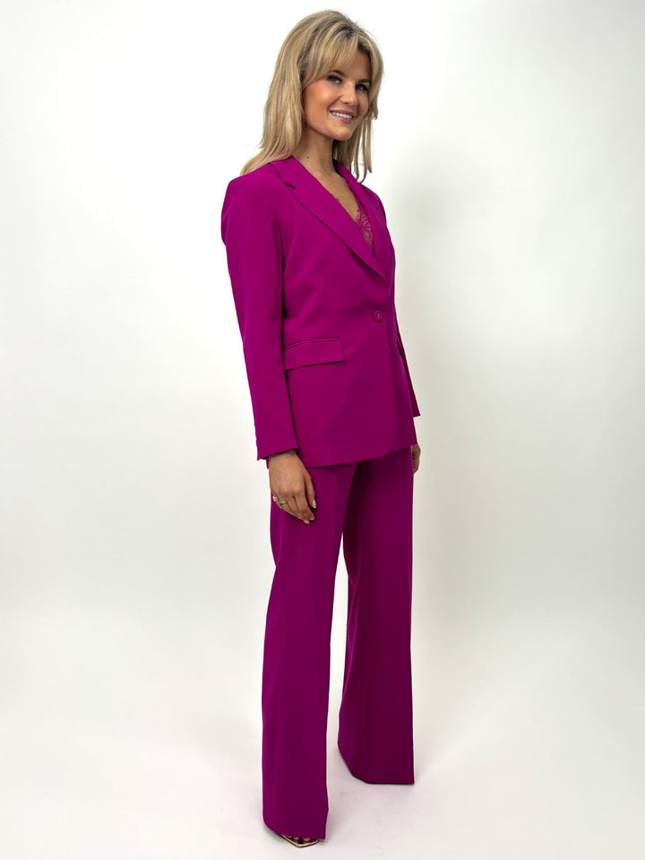 Kate & Pippa Palermo Trousers In Magenta-Nicola Ross