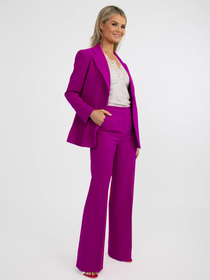 Kate & Pippa Palermo Trousers In Magenta-Nicola Ross