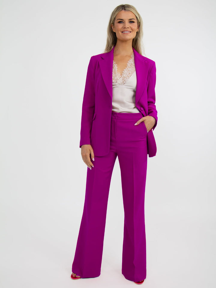 Kate & Pippa Palermo Trousers In Magenta-Nicola Ross