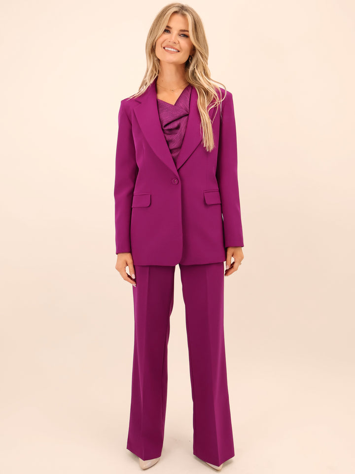 Kate & Pippa Palermo Trousers In Magenta-Nicola Ross