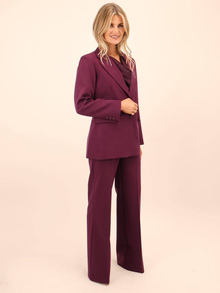 Kate & Pippa Palermo Trousers In Mulberry-Nicola Ross