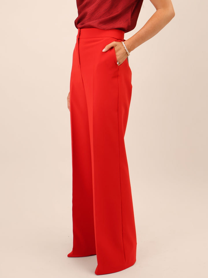 Kate & Pippa Palermo Trousers In Red-Nicola Ross