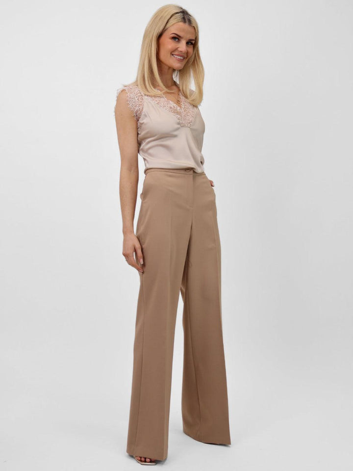 Kate & Pippa Palermo Trousers In Tan-Nicola Ross