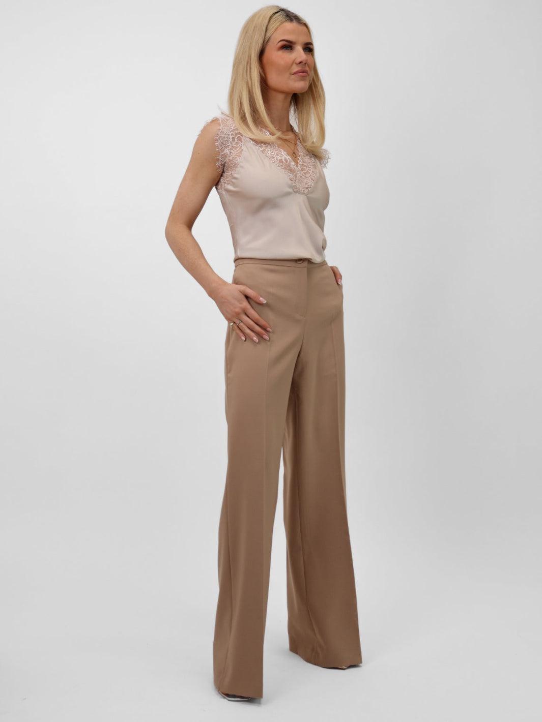 Kate & Pippa Palermo Trousers In Tan-Nicola Ross