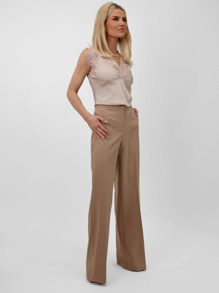 Kate & Pippa Palermo Trousers In Tan-Nicola Ross