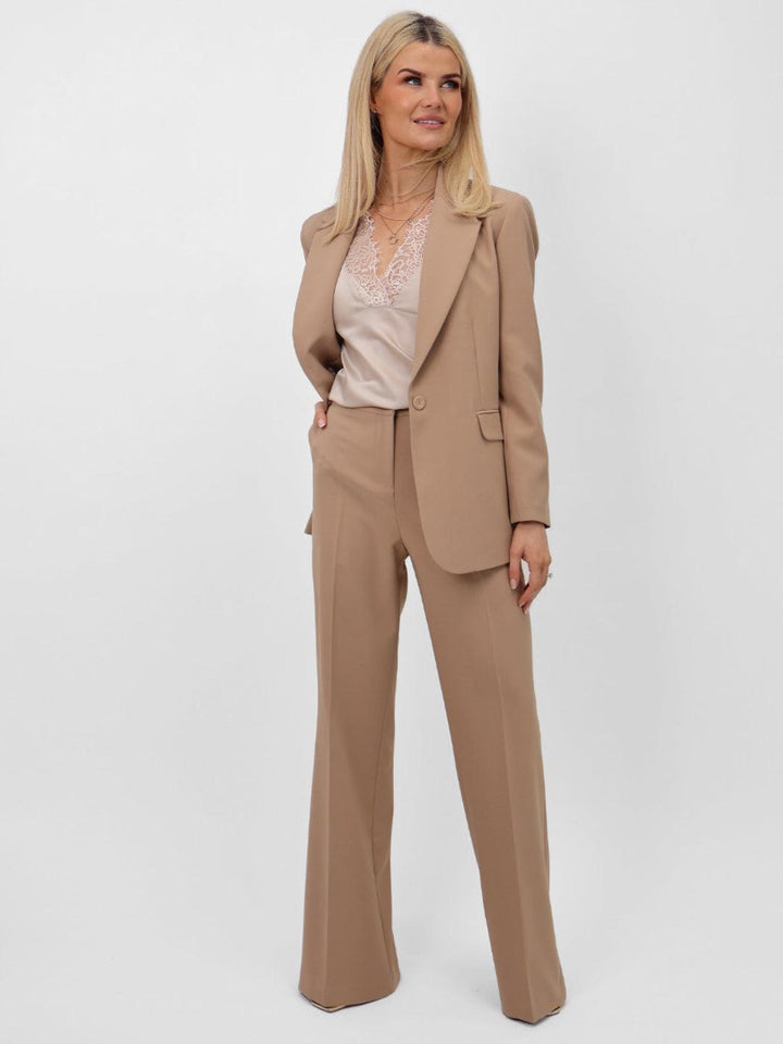 Kate & Pippa Palermo Trousers In Tan-Nicola Ross