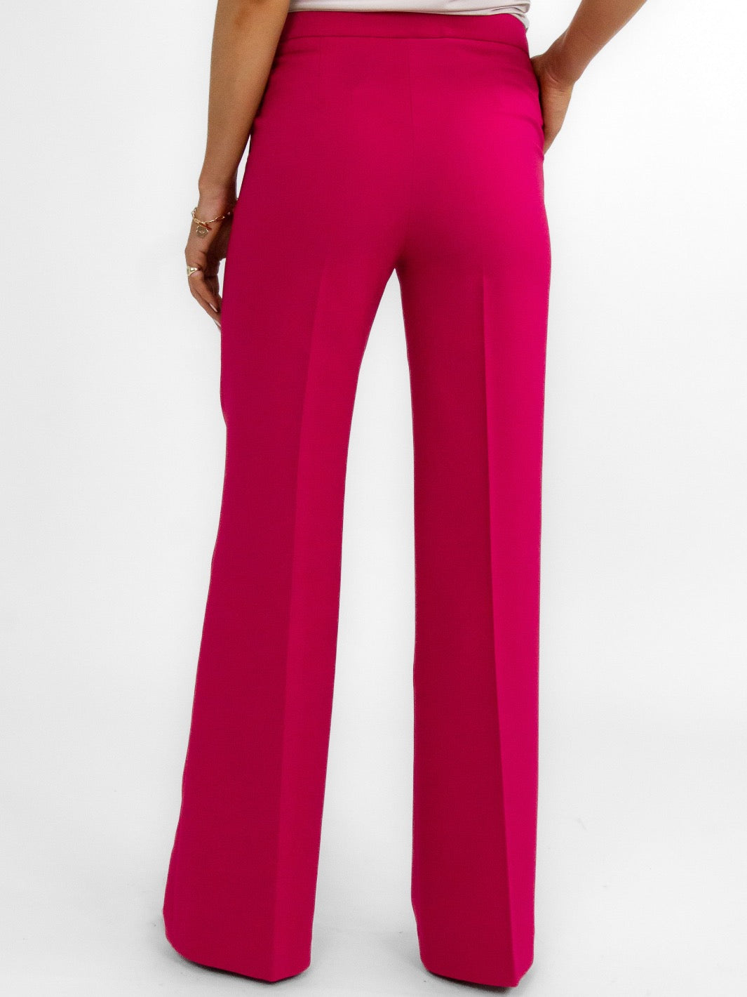 Kate & Pippa Palermo Wide Leg Trousers In Pink-Nicola Ross