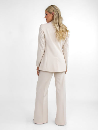 Kate & Pippa Palermo Wide Leg Trousers In Cream-Nicola Ross